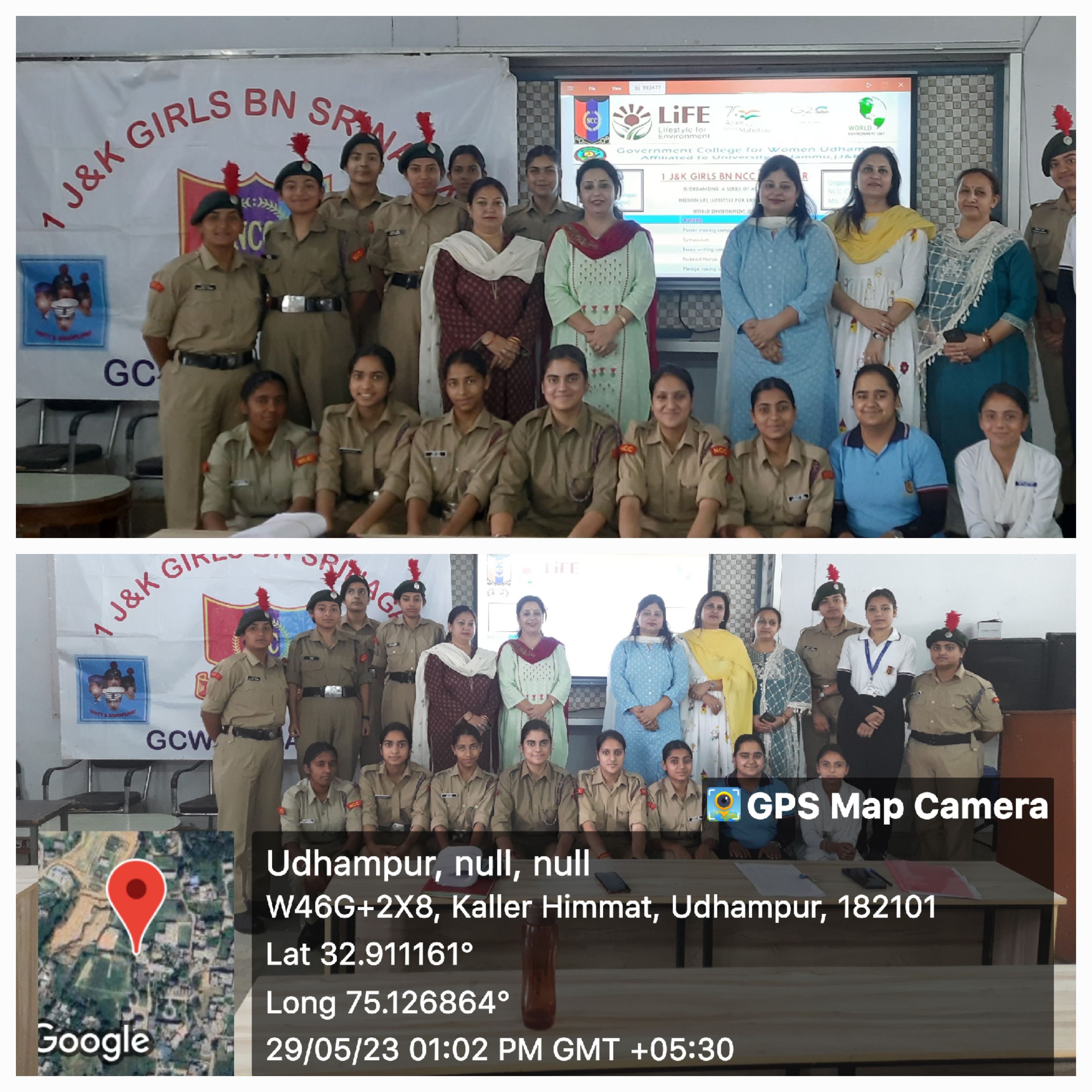 NCC Unit  (1 J&K Girls Battalion NCC, Srinagar) of GCW Udhampur organised Smposium under Mission Life for Environment 