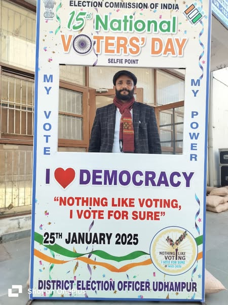 GCW Udhampur participated in National Voters Day program being organized by District Administration Udhampur under SVEEP 2025.